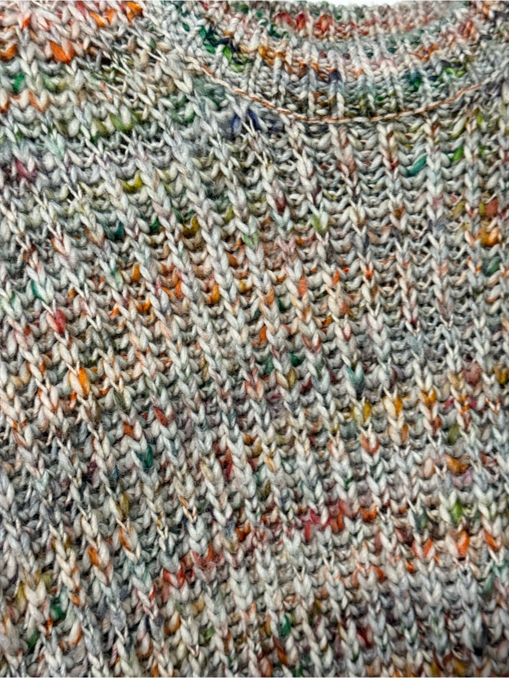 Aritzia Wilfred Free Multicolor Speckled Cream Crewneck Sweater - Picture 4 of 7